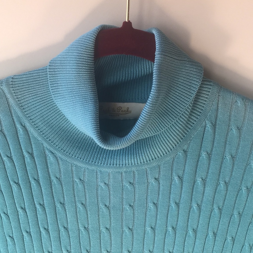 Peck & Peck Blue Sweater Size PL - Picture 4 of 5
